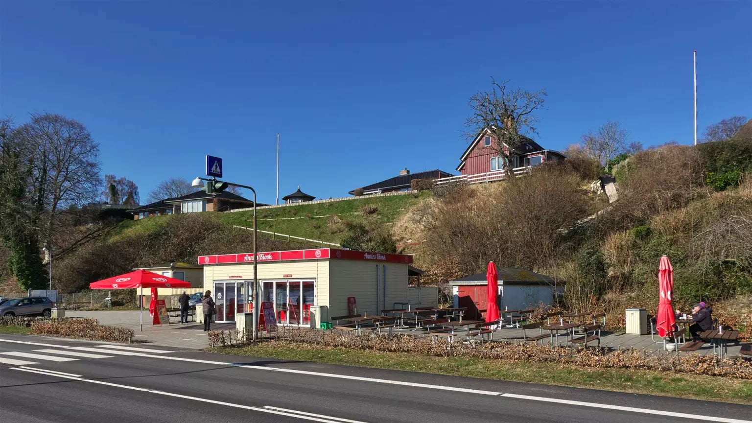 Annies Kiosk in Dänemark. Unser Ziel für die Tagestour Dänemark an einem Tag.